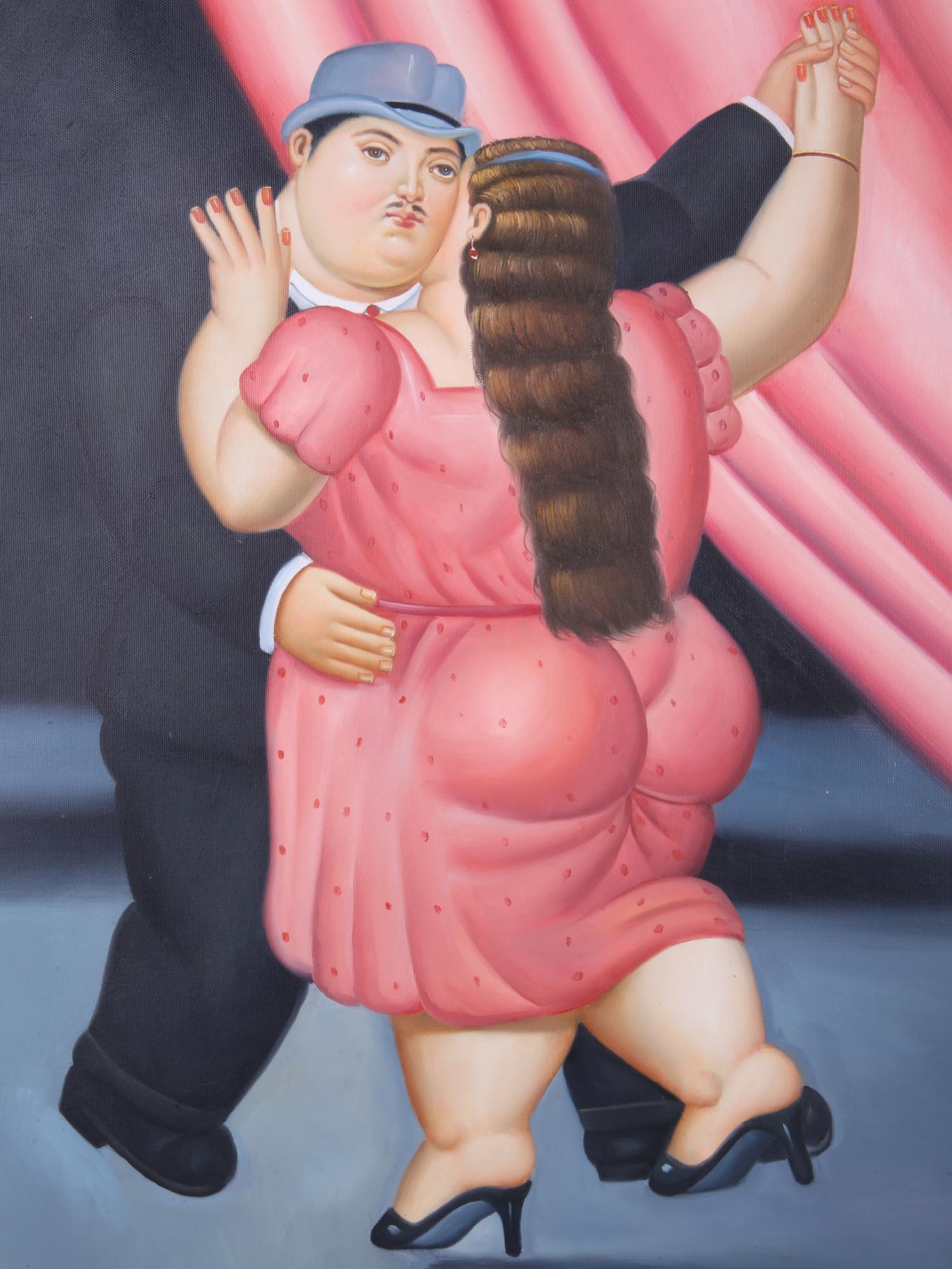 VINTAGE GICLEE PRINT CANVAS AFTER FERNANDO BOTERO PIC-1